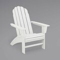 Polywood AD600WH Vineyard White Curveback Adirondack Chair 633AD600WH